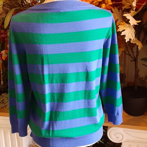 J. Crew, 100% Merino Wool, 3/4 Sleeve Pullover,  Size Large - Picture 6 of 8